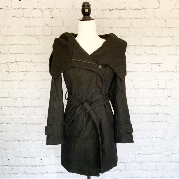 Zara Basic Trench Coat - Midnight Black